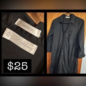 Black Button Up long shirt.